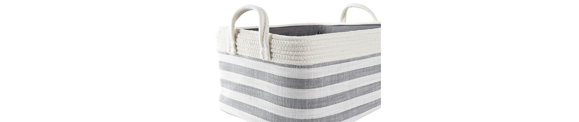 CESTA SET 2 ALGODON 40X30X23 GRIS