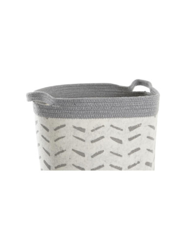 CESTA SET 3 ALGODON 35X35X40 GRIS