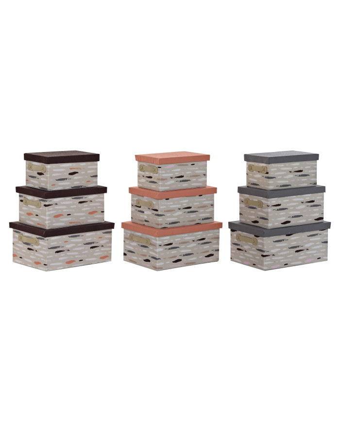 CAJA SET 3 POLIESTER 40X30X20 3 SURT.