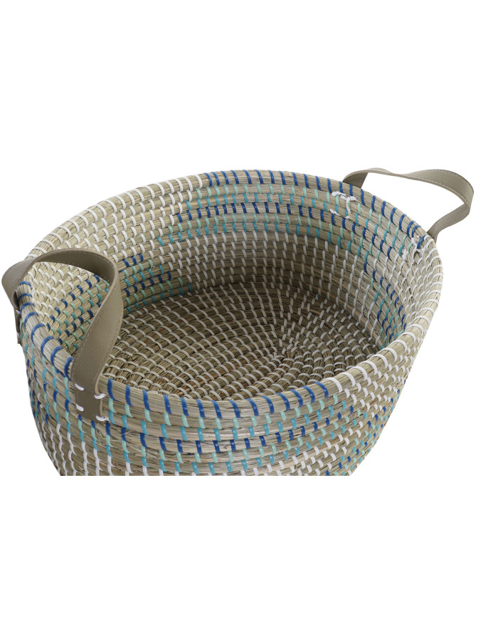 CESTA SET 2 SEAGRASS 45X35X18 8 TURQUESA