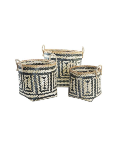 CESTA SET 3 BAMBU 40X38X38 NATURAL