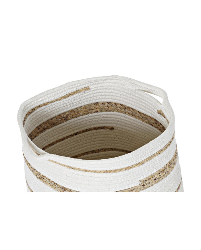CESTA SET 4 ALGODON SEAGRASS 36X36X34 BLANCO