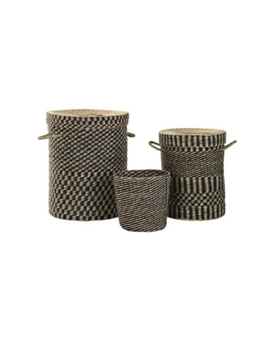 CESTA SET 3 FIBRA 45X45X56 NATURAL