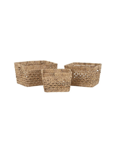 CESTA SET 3 FIBRA 40X35X23 NATURAL