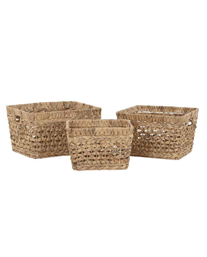 CESTA SET 3 FIBRA 40X35X23 NATURAL