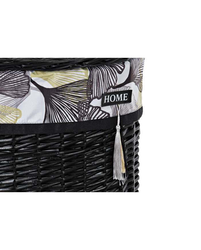 CESTA ROPA SET 5 MIMBRE ALGODON 51X37X56 NEGRO