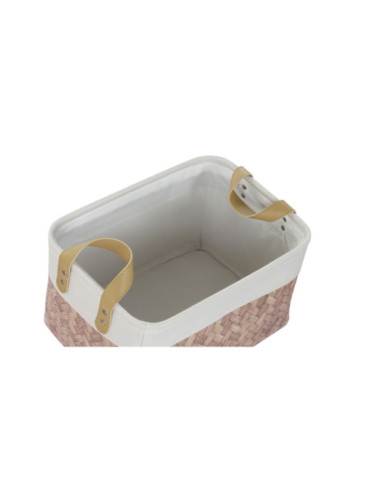 CESTA SET 5 LIENZO POLIESTER 40X30X32 NATURAL