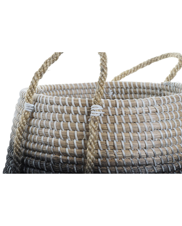 CESTA SET 2 SEAGRASS 52X52X40 NATURAL