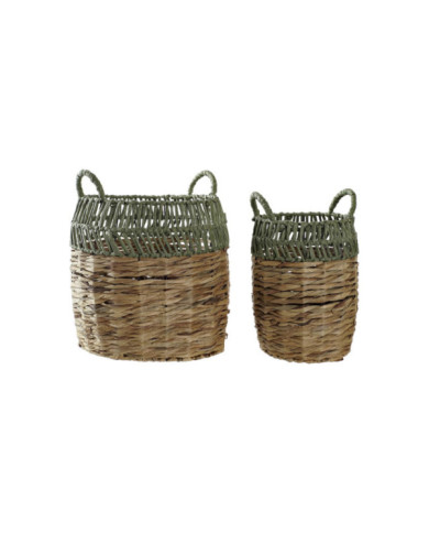 CESTA SET 2 RATAN 33X33X40 NATURAL