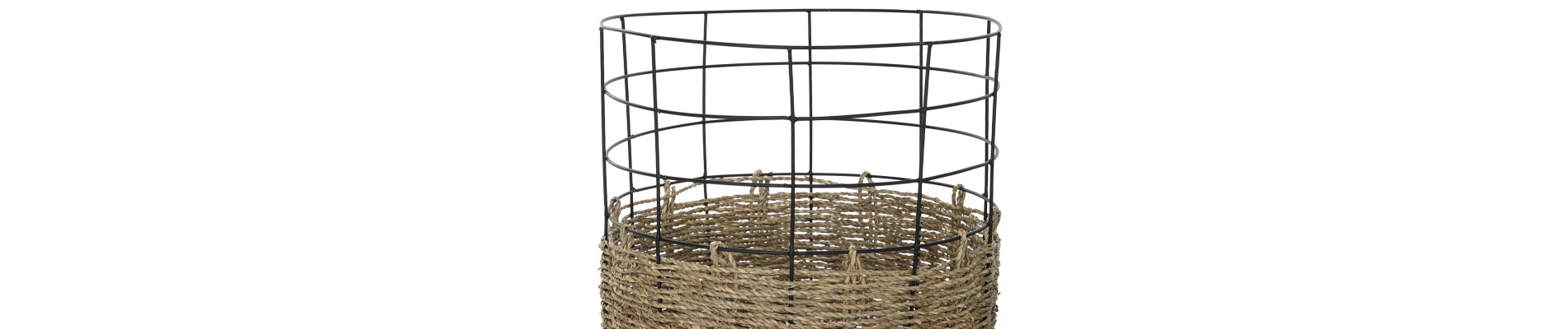 CESTA SET 3 METAL YUTE 35X35X45 CESTA SET 3 METAL