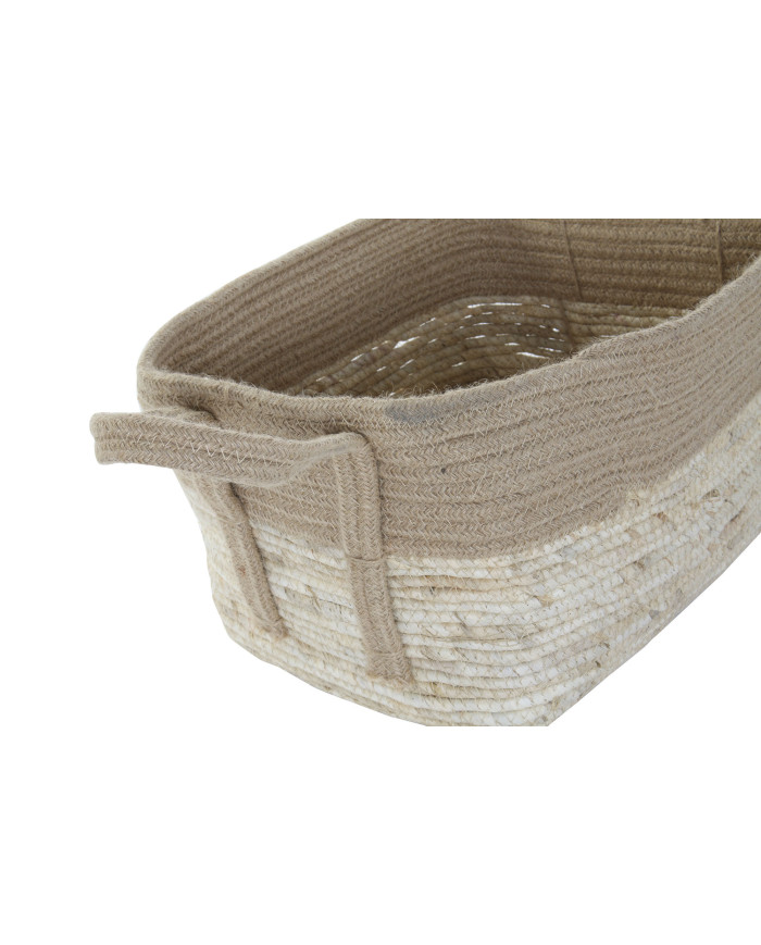 CESTA SET 3 YUTE FIBRA 40X28X23 NATURAL
