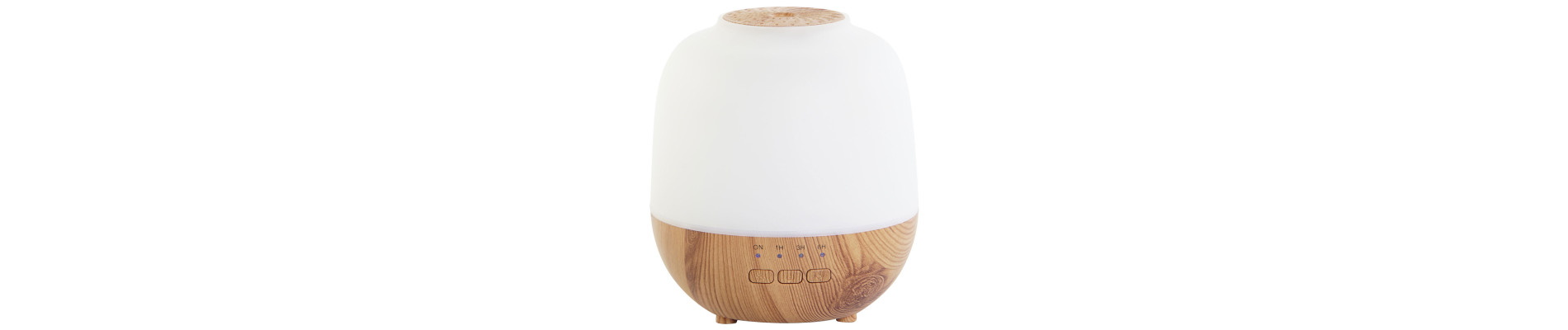DIFUSOR AROMA LED PP 11,5X11,5X21 120ML NATURAL