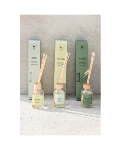 AMBIENTADOR MIKADO CRISTAL 4X4X20 50 ML, BAMBU