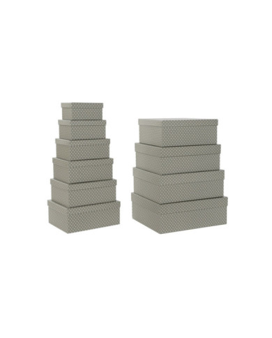 CAJA SET 10 CARTON 43,5X33,5X15,5 TOPOS GRIS