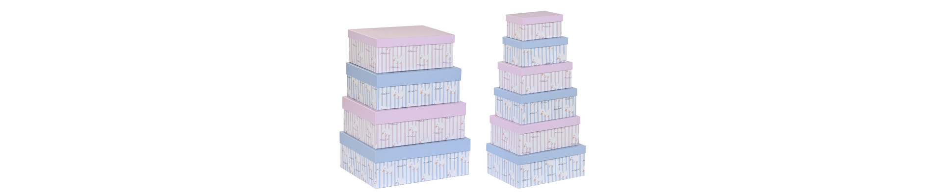 CAJA SET 10 CARTON 37,5X37,5X18 REDONDA AZUL