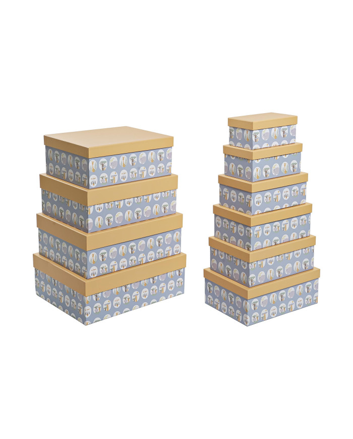 CAJA SET 10 CARTON 43,5X33,5X15,5 AZUL