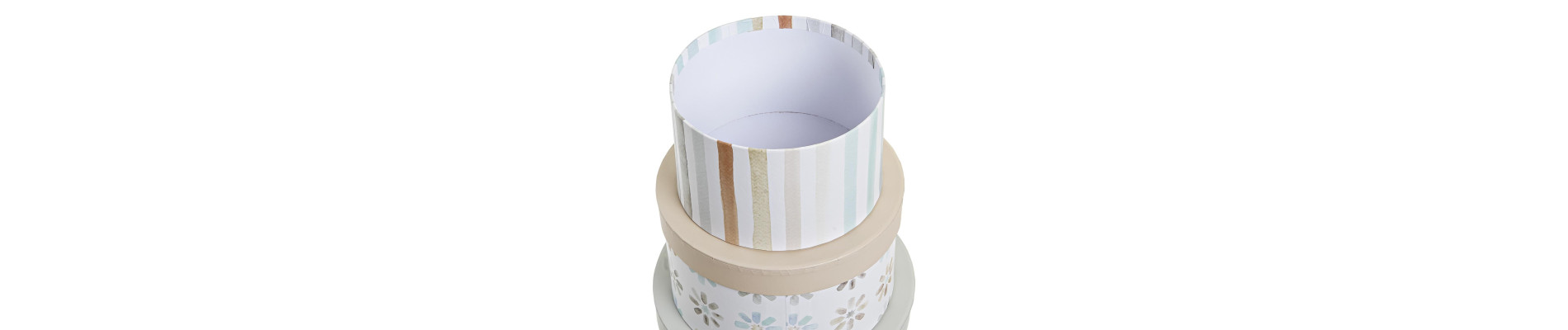 CAJA SET 10 CARTON 37,5X37,5X18 REDONDA BLANCO