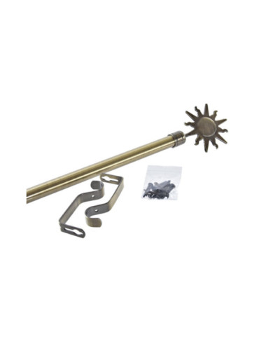 BARRA CORTINA METAL 160X16X16 16/19mm, EXTENSIBLE