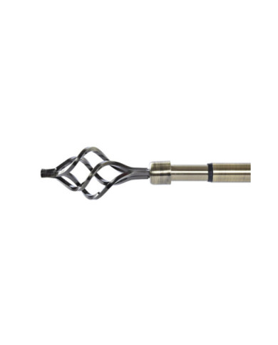 BARRA CORTINA METAL 160X16X16 16/19mm, EXTENSIBLE