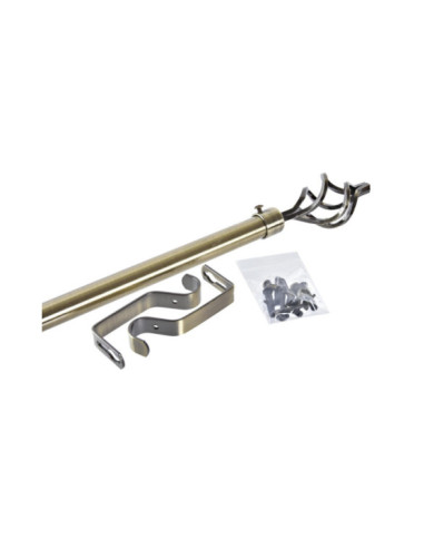 BARRA CORTINA METAL 160X16X16 16/19mm, EXTENSIBLE