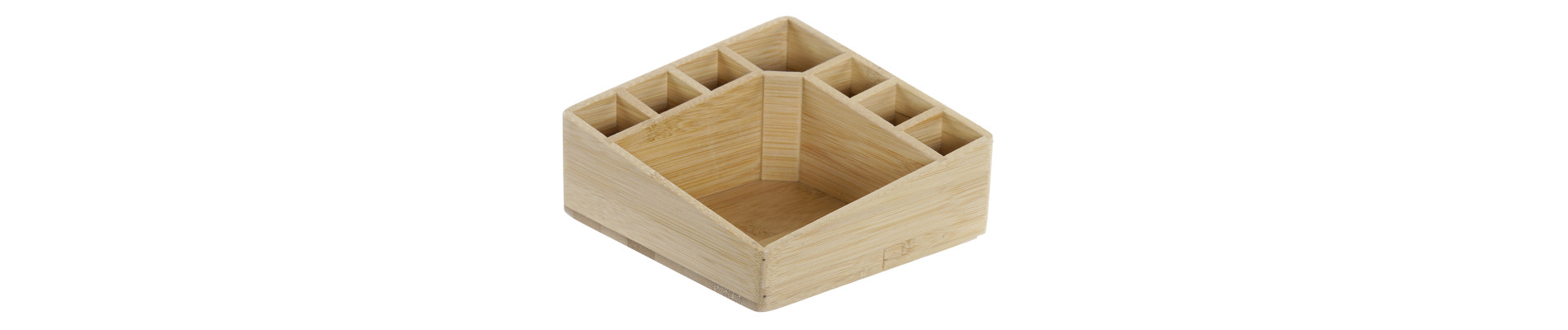 ORGANIZADOR BAMBU 14X14X7 NATURAL