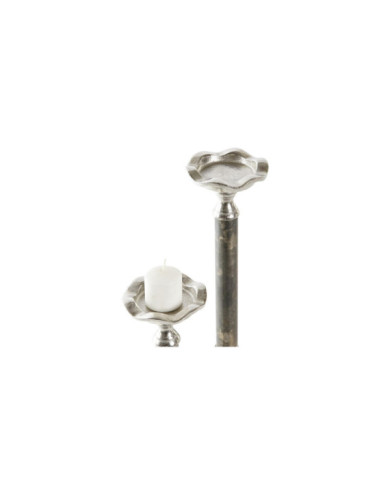 CANDELABRO SET 2 ALUMINIO 10X10X31,5 2 SURT.