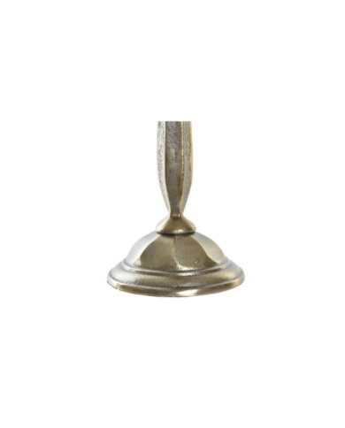 CANDELABRO ALUMINIO CRISTAL 13X13X71 DESGASTADO