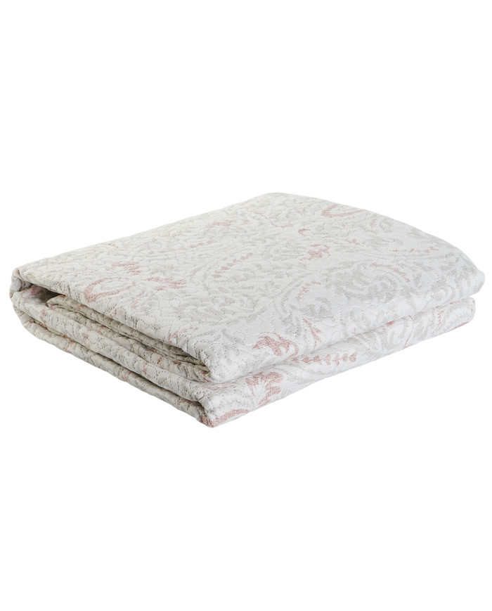 COLCHA POLIESTER 270X270X1 285 GSM, FLORAL BORDADO