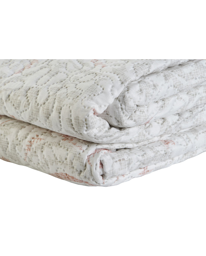 COLCHA POLIESTER 270X270X1 285 GSM, FLORAL BORDADO