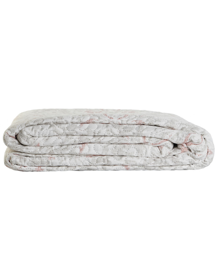 COLCHA POLIESTER 270X270X1 285 GSM, FLORAL BORDADO