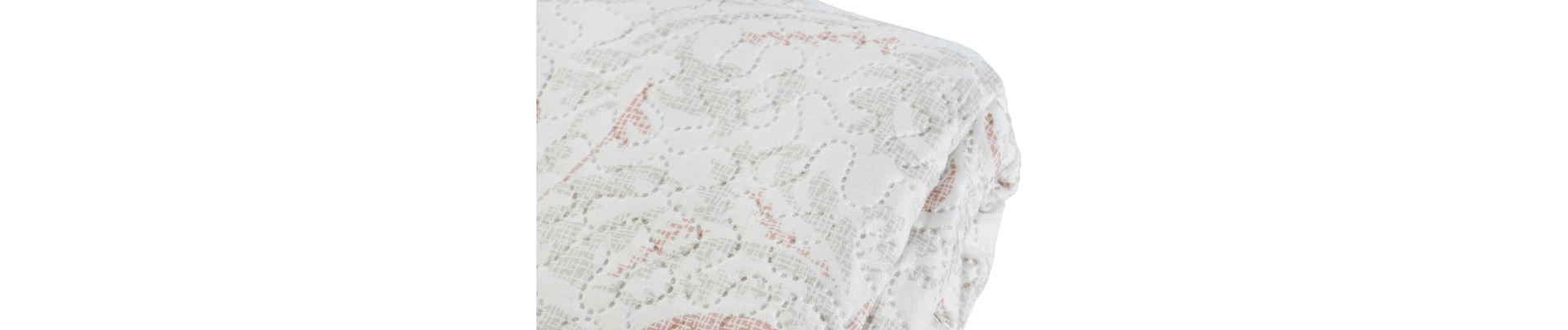 COLCHA POLIESTER 270X270X1 285 GSM, FLORAL BORDADO