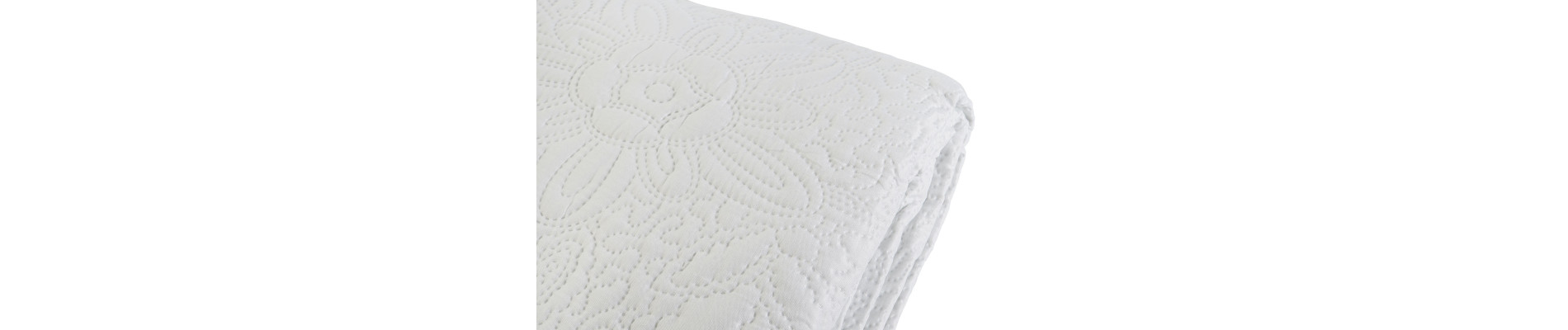 COLCHA POLIESTER 270X270X1 285 GSM, FLORAL BORDADO