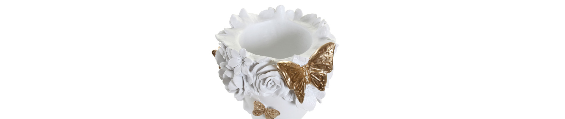FIGURA RESINA 19,8X19,2X30,5 CARA MACETERO BLANCO