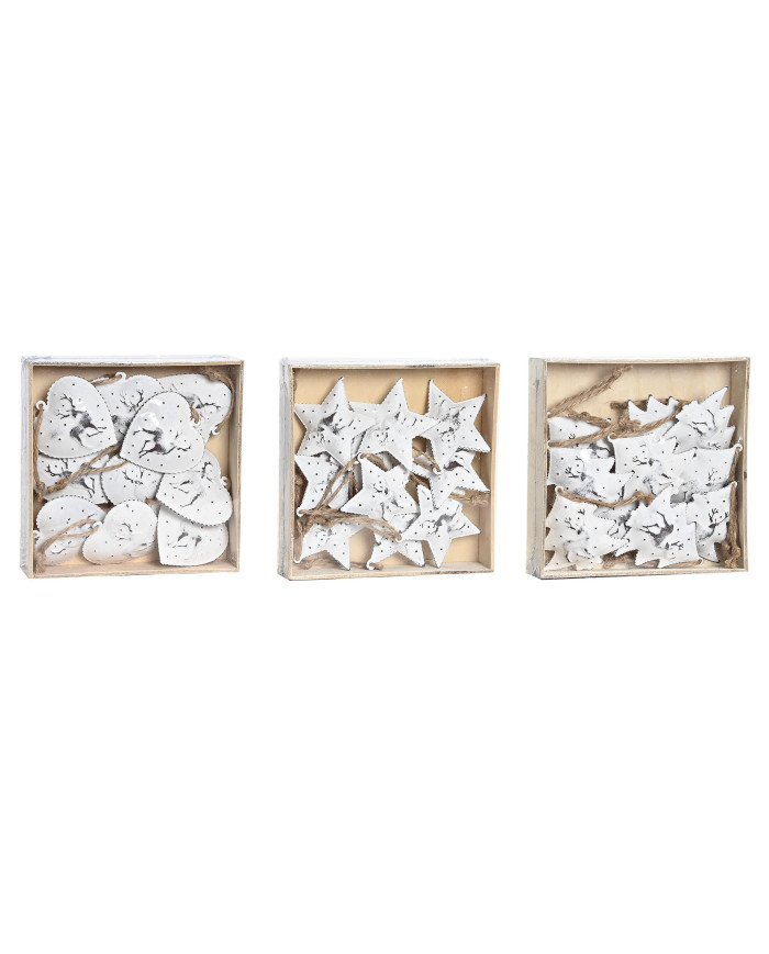 DECORACION COLGANTE SET 10 METAL 12X12X3 3 SURT.