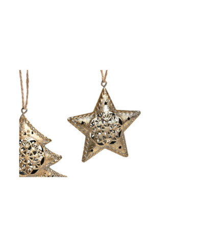 DECORACION COLGANTE SET 6 METAL 22X8X3 2 SURT.