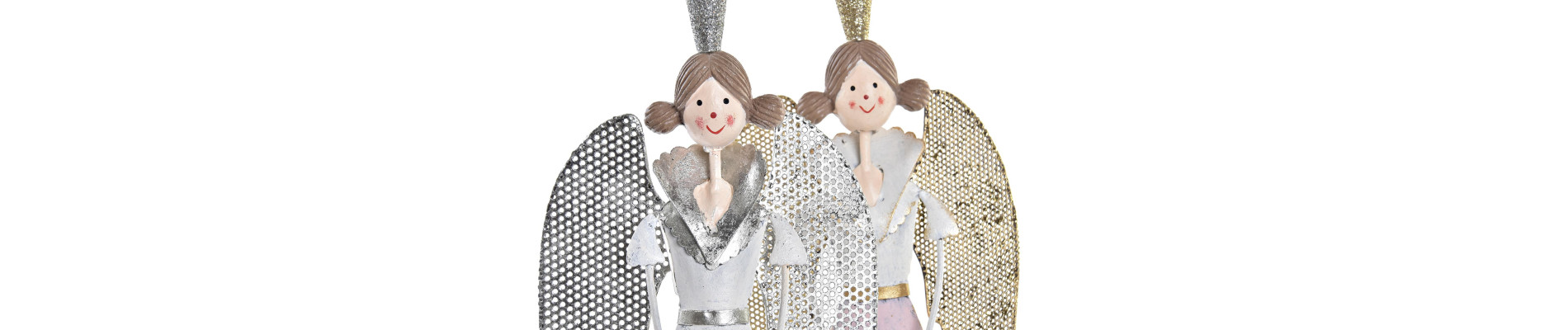 FIGURA METAL 11,5X7X34,5 ANGEL DORADO 2 SURT.
