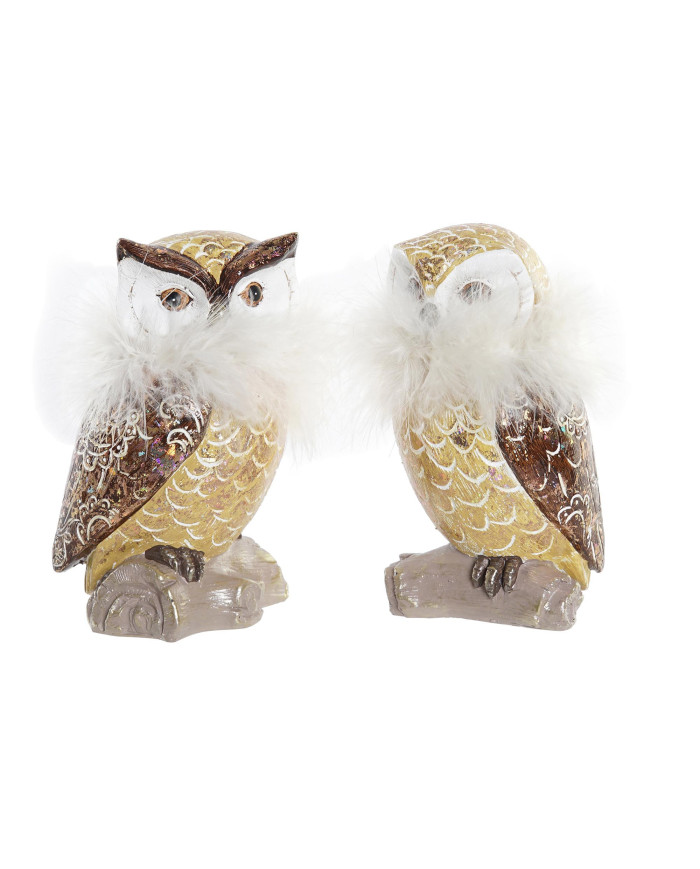 FIGURA RESINA 7,5X7,5X14 BUHO 2 SURT.