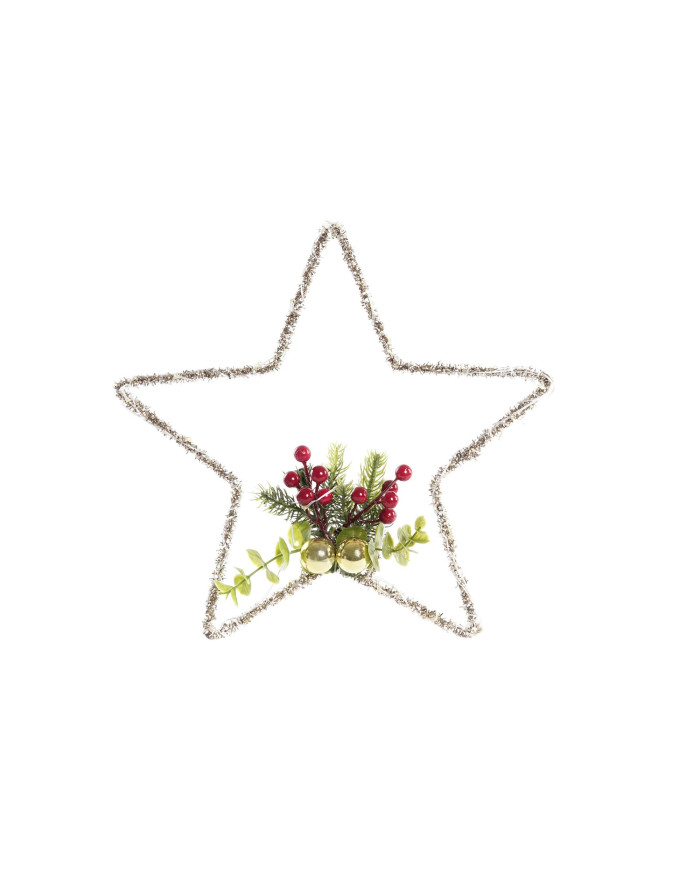 DECORACION LUMINOSA METAL LED 30X1X30 ESTRELLA