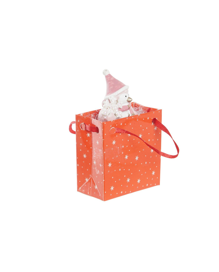 FIGURA RESINA 3,5X2,5X4 SNOWMAN 4 SURT.