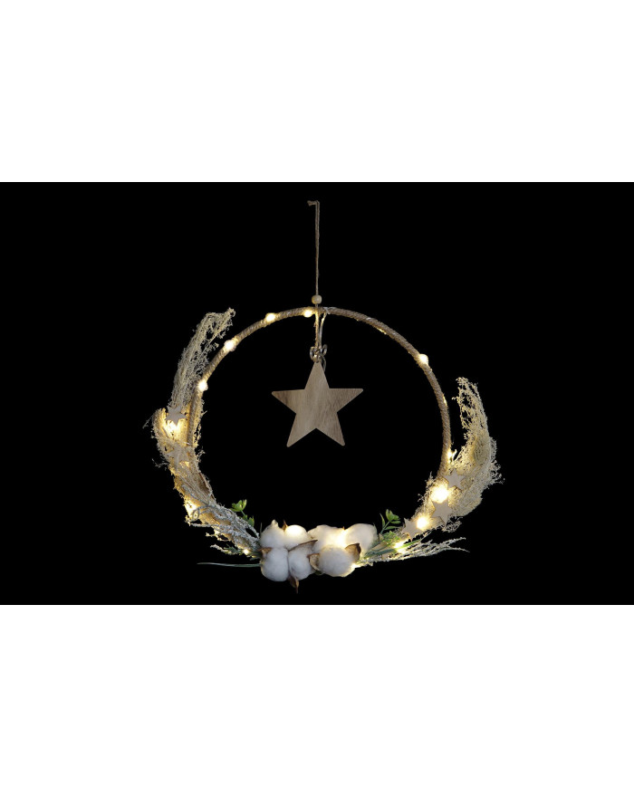 DECORACION COLGANTE LED 30X2X30 ESTRELLA 2 SURT.