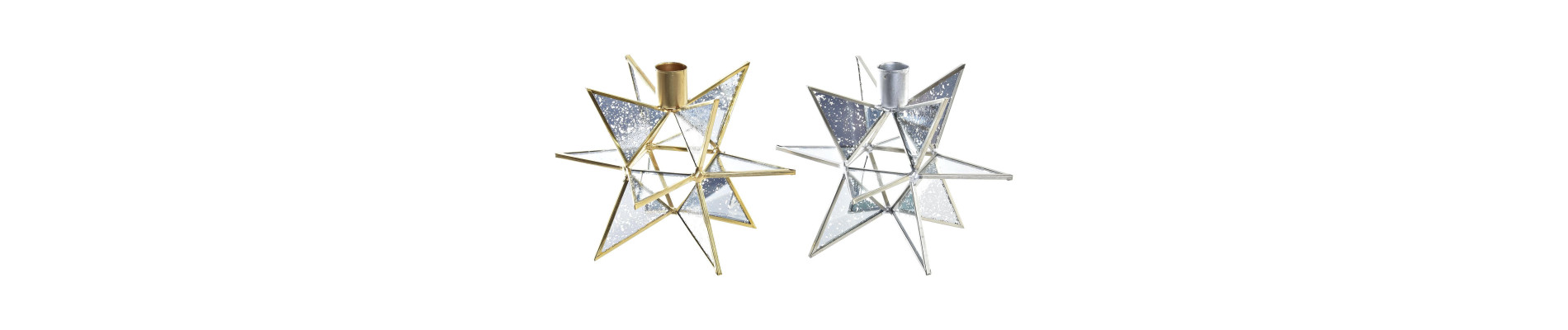 PORTAVELA METAL CRISTAL 16X8X16 ESTRELLA 2 SURT.