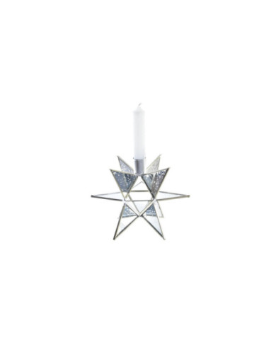 PORTAVELA METAL CRISTAL 18X18X13 ESTRELLA 2 SURT.