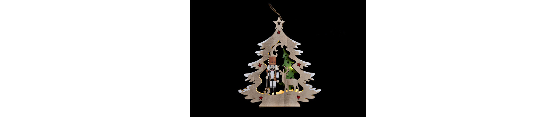 DECORACION COLGANTE MADERA 27X3X29 ARBOL 2 SURT.