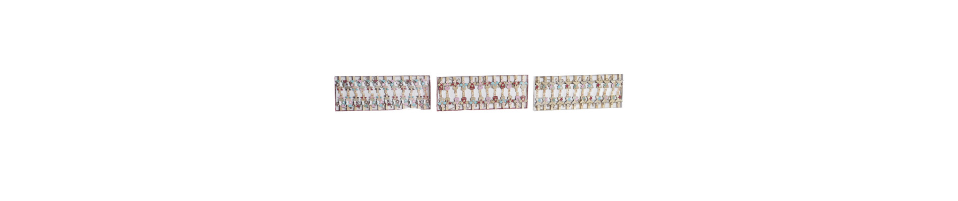 PINZA SET 24 MADERA 40X15X2 ANGEL 3 SURT.
