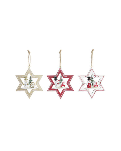 DECORACION COLGANTE MADERA 17X11X32 ESTRELLA 3 SUR