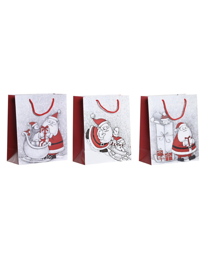 BOLSA PAPEL 18X10X23 160GR, PAPA NOEL 3 SURT.