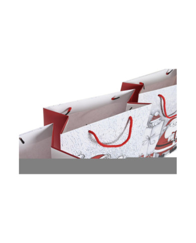 BOLSA PAPEL 18X10X23 160GR, PAPA NOEL 3 SURT.