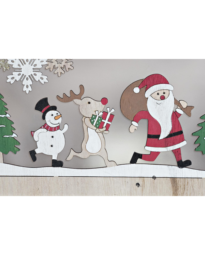 DECORACION LUMINOSA MADERA LED 28X3X18 2 SURT.