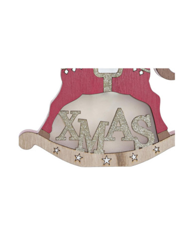 DECORACION LUMINOSA MADERA 20X5X17 CABALLO 2 SURT.