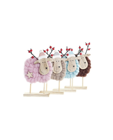 FIGURA MADERA POLIESTER 10X10X19 RENO 4 SURT.